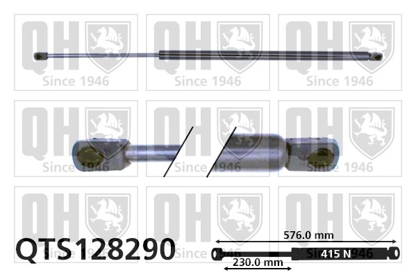 QUINTON HAZELL dujinė spyruoklė, bagažinė QTS128290